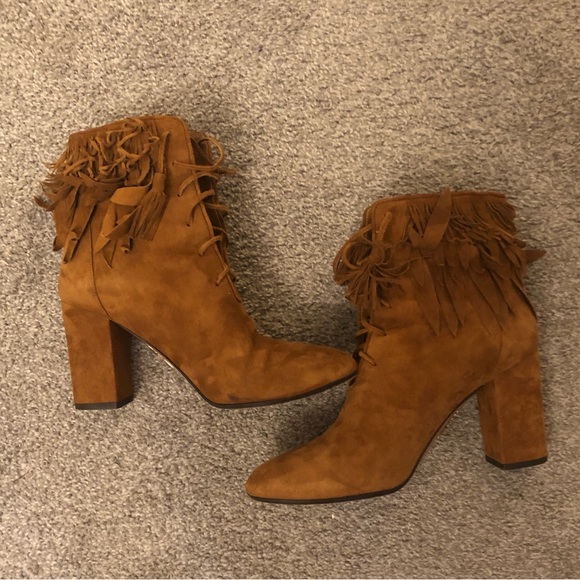 Aquazzura Shoes - Aquazzura Woodstock Fringe Boots